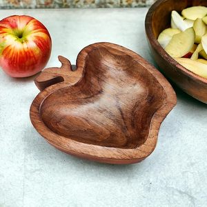 Bandeja Decorativa de Madera Estilo Manzana, Diseño Natural de Primera Calidad, Bandeja de Servir de Madera de Alta Calidad, Bandeja Decorativa Disponible - Product Image 3