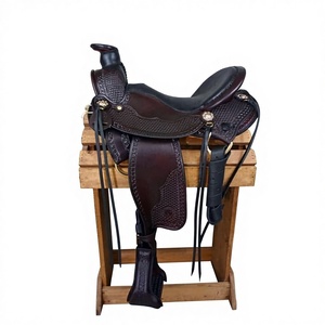 Silla de Montar Inglesa de Cuero Genuino de Búfalo con Diseño Grabado Personalizado, Asiento Cómodo y Ecológico para Carreras de Caballos - Product Image 5