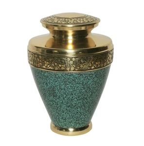 Urnas de cremación de aluminio personalizadas de alta calidad, acabado de mármol azul, venta al por mayor para cenizas masculinas y femeninas, suministros funerarios grabados - Product Image 2