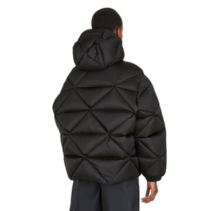 Doudounes en duvet personnalisées pour hommes pour l'hiver Manteau bulle à capuche à col montant pour temps froid Tenue décontractée - Product Image 4