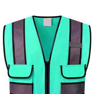 Gilet de sécurité haute visibilité ANSI Classe 2 Bandes réfléchissantes EN ISO 20471 Classe 1 pour vêtements de travail Construction Sécurité routière Industrie - Product Image 3