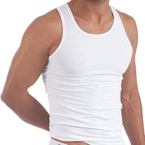 <b>Mens</b> Cotton <b>White</b> Tank Top Fitness Seamless Workout <b>Vest</b> Bulk Supplier - Product Image 1