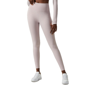 Leggings de yoga pour femmes, design personnalisé, spandex/polyester, extensibles dans quatre directions, antibactériens, avec cordon de serrage, pour l'entraînement - Product Image 1
