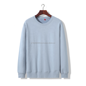 Jersey de lana de cuello redondo nuevo de punto liso de gran tamaño de invierno para hombre más vendido, sudaderas con capucha de patrón sólido de precio bajo de fábrica, envío DDP - Product Image 4