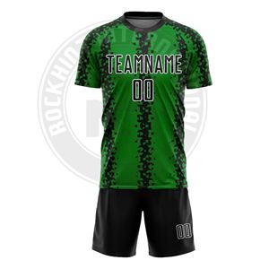Uniforme de Fútbol de Primera Calidad, Jersey y Pantalones Cortos con Tela que Absorbe la Humedad para Jugadores Activos - Product Image 1