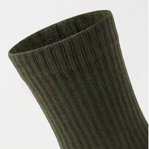 Chaussettes pour hommes, couleur unie, tricotées, respirantes, 5 doigts, coton, élasthanne, pour un usage quotidien au printemps - Product Image 4