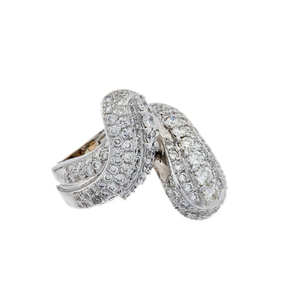 4 CT Moissanite <b>Emerald</b> Cut Twist Engagement <b>Ring</b> 925 <b>Silver</b> Rhodium Plated Luxury Gift for Women - Product Image 2