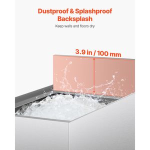 Contenitore per Ghiaccio in Acciaio Inox da 28 L per Cucine Commerciali, con Coperchio Scorrevole 12 X 19 X 37 e Portabottiglie Regolabili - Product Image 5
