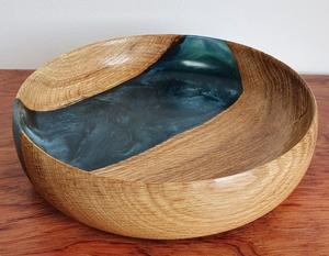 ชามไม้เรซิ่นอีพ็อกซี่ทำมือคุณภาพพรีเมียม ปลอดสาร BPA สำหรับตกแต่งร้านอาหารระดับไฮเอนด์ และจัดวางบนโต๊ะอาหารที่บ้าน - Product Image 4