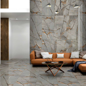 Carreaux de sol et de mur en porcelaine Modern Thunder Gris, finition mate, résistants aux acides, dalles intérieures pour villa, hôpital, 60x120 CM - Product Image 1