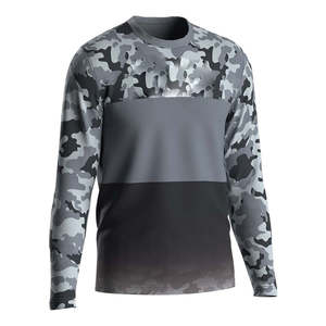 Vêtements de pêche en gros écologiques à manches longues, 100 % polyester élasthanne, chemises de pêche par sublimation - Product Image 4