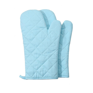 Custom LOGO Print Heat Resistant Winter Eco-Friendly Kitchen BBQ Oven Gloves <b>Mitt</b> Cooking Chef Baking Cotton <b>Mitts</b> Set - Product Image 2