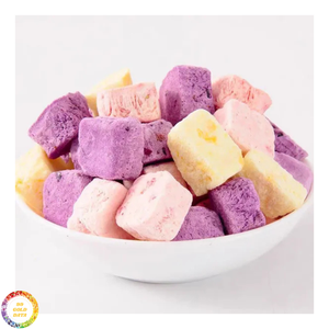 Cubes de yaourt lyophilisés aux fruits naturels pour garnitures de crème glacée, smoothies, recettes de desserts, emballage en vrac pour marchés de détail et de snacks - Product Image 6