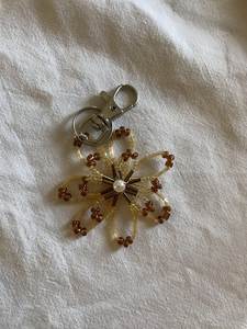 Beautiful Handcrafted Embroidery Beaded <b>Keychain</b> with Colorful Floral Embroidery for Women Girls and Fashion Lovers - Product Image 6