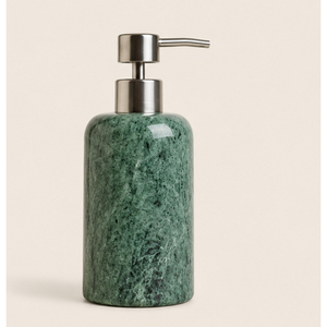 Natural Green Marble <b>Soap</b> Dispenser Modern Bathroom Accessories <b>Set</b> Liquid Hand Wash Bottle with Stainless Steel Pump for Hotel - Product Image 3