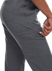 Wholesale Grey Jogger Style Scrub <b>Sets</b> Medical Hospital Uniforms Fashionable Nursing Scrubs Professional <b>Doctor</b> Suits Unisex - Product Image 6