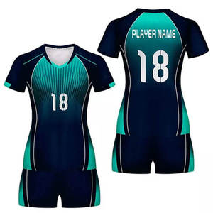 Uniformes de Voleibol Unisex Ligeros de Talla Grande, Sublimados Personalizados al por Mayor, 100% Poliéster, Último Diseño - Product Image 1