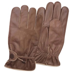 Gants de vélo en cuir jaune respirants avec doublure thermique en microfibre, longueur poignet, décontractés, pour usage quotidien en extérieur printemps-été - Product Image 6