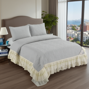 Softilos Luxury Cotton Bed Cover 108x108 Inch King Size Premium Disposable Waterproof <b>Bedding</b> Solid Print Style for Hotel Home - Product Image 3