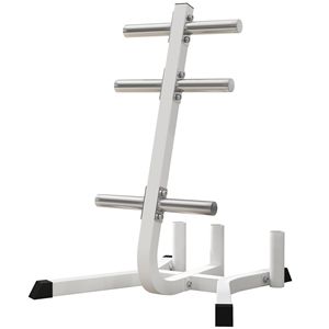 Porta Pesi in Acciaio Bianco da 2 Pollici con Supporti per Bilanciere, Capacità 660 Libbre Capacità per il contenimento di un rack porta pesi olimpico - Product Image 1