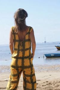 Nueva llegada Tie Dye sin mangas con cuello en V mono hasta el tobillo Vestido de playa para mujer - Product Image 2