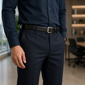 Ensemble uniforme professionnel bleu marine unisexe pour adultes, hommes et femmes, en polyester et élasthanne respirant, design classique - Product Image 3