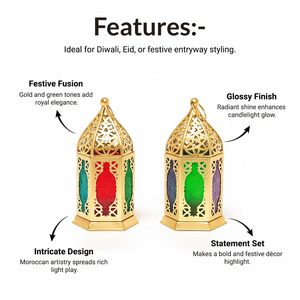 Farol Metálico de Alta Estabilidad para Iluminación Interior en Festivales, Ofrece Luz Cálida y Radiante para Reuniones Culturales Estacionales - Product Image 4