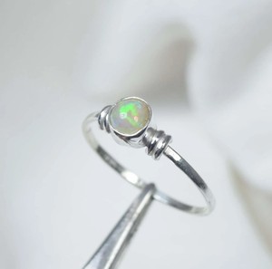 Minimalist 925 Sterling Silver Band 7mm Ethiopian <b>Opal</b> Cabochon Multi-Color Genuine Gemstone Classic Fine <b>Rings</b> <b>for</b> Parties - Product Image 4