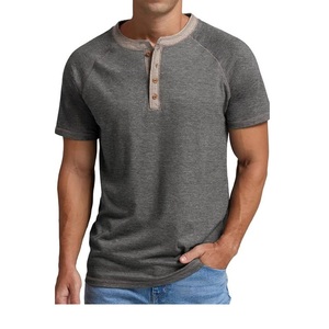 Camiseta de Manga Corta con Botones para Hombre, Cuello Redondo, Algodón de Bambú, Talla Personalizada, Ajuste Holgado, Deportiva, para Correr - Product Image 2