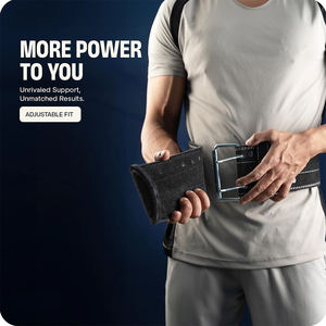 Cinturón de Cuero de Alta Calidad para Levantamiento de Pesas, Ligero y Resistente, con Soporte Lumbar y Gancho de Protección Profesional - Product Image 6