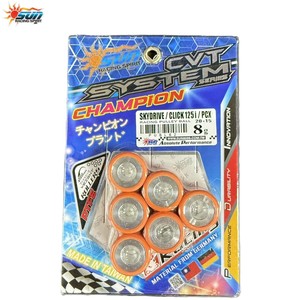 ชุดลูกกลิ้ง CVT SUN RACING WRL2015-8 ขนาด 20x15 มม. 8G สำหรับ SKYDRIVE125 CLICK125I PCX ผลิตในไต้หวัน 6 ชิ้น - Product Image 5