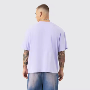 Camiseta Personalizable 2025 con Cuello Redondo y Corte Cuadrado para Hombre, 100% Algodón, Impresión DTG, Estilo Urbano, Logotipo Personalizado - Product Image 3
