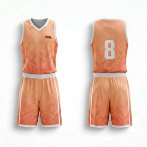 Uniforme de Baloncesto de Diseño Personalizado, Jersey sin Mangas de Secado Rápido y Pantalones Cortos a Juego para Adultos, para Uso Escolar y en Torneos - Product Image 1