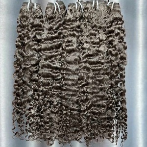 Cabello Remy de alta calidad al mejor precio, cabello rizado birmano y vietnamita, cutícula alineada, vendedores de cabello humano virgen crudo - Product Image 2