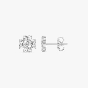 Pendientes de Oro Blanco de 14K con Diamante Cultivado en Laboratorio con Corte Corazón, Certificado IGI, Joyería Moderna HIPHOPSTAR - Product Image 5