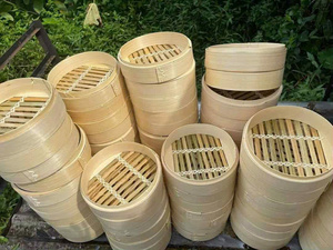 BEST PRICE Blue Lotus Bamboo Steamers 2025 Natural Durable Hanging Decoration for Home Garden and Party - Product Image 4