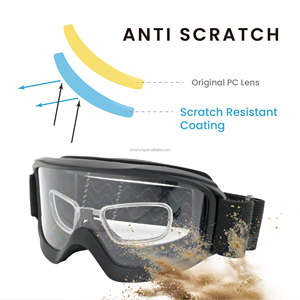 ANSI Z87+ Certified TPU frame anti-fog ballistic goggles for firing range use - Product Image 4