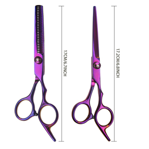 Ciseaux de coiffure professionnels en acier inoxydable, ciseaux de coupe colorés, ciseaux de toilettage, ciseaux de coupe de cheveux de qualité supérieure - Product Image 1