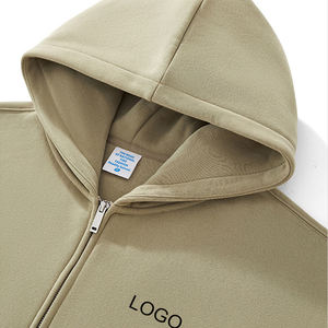 Vente en gros de sweats à capuche et sweat-shirts pour hommes à épaules tombantes et coupe oversize, de haute qualité, épais, avec logo personnalisé, en tissu éponge - Product Image 4