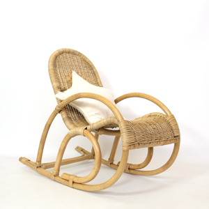Sillones reclinables de ratán extragrandes, silla mecedora para relajarse con comodidad, silla mecedora hecha a mano a bajo precio - Product Image 2