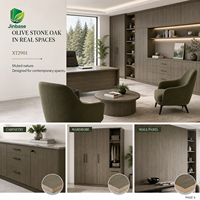 Panneau de bois aggloméré orienté (OSB) mélaminé Jinbase SXT2901 Olive Stone Oak 18 mm E0 1220x2440 mm pour la décoration intérieure moderne