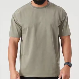 T-shirt blanc pour homme en coton 100% 250GSM, style streetwear, personnalisé OEM, avec impression par transfert thermique, sérigraphie DTG, teinture vintage délavée à l'acide. - Product Image 4