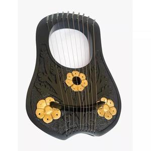 GNG IMPEX Lyre Harpe Portable pour Débutants Instrument de Musique 10 Cordes Acier Inoxydable Bois de Rose Clé d'Accordage Incluse Sac de Transport - Product Image 2