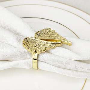 Anillos para Servilletas de Metal Ecológicos, Duraderos y Elegantes, Personalizables, Decoración para Mesa de Comedor para Hogares, Hoteles y Restaurantes - Product Image 5