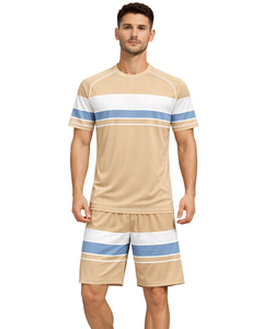 Conjunto Deportivo para Hombre, Camiseta y Pantalones Cortos, Ropa Deportiva Personalizada para Entrenamiento, Ligera, Transpirable, Ropa Deportiva de Alto Rendimiento, Uniforme de Equipo - Product Image 1