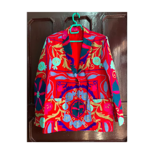 Blazer Suzani Premium, Chaqueta Étnica Bordada a Mano para Mujer, Estilo Boho, Diseño de Autor, Venta al Por Mayor para Exportación - Product Image 5