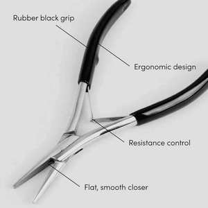 Pinzas Profesionales Pro Closer de Acero Inoxidable para Extensiones de Cabello con Micro-Links, para Uso Comercial, Fabricadas en Guangdong, para Peluquerías - Product Image 4