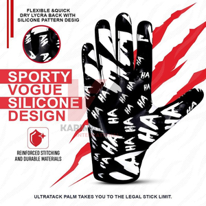 Guantes de Fútbol Americano al por Mayor con Agarre de Silicona, Guantes para Receptor, Logotipo Personalizado, Proveedor de Exportación de Fábrica OEM - Product Image 6