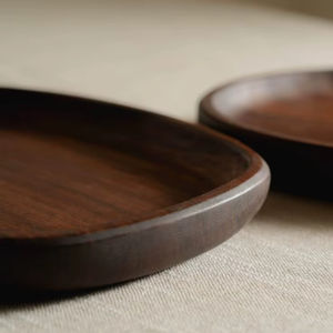 Bol décoratif moderne pour la maison, bol en bois scandinave, bol en bois Japandi, bol en bois style farmhouse - Product Image 3