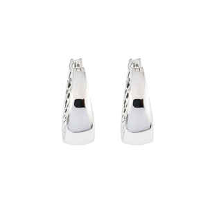 sterling <b>silver</b> 925 bohemian hoop earrings 17mm lightweight <b>silver</b> plated round loop <b>studs</b> for women special occasion gifts - Product Image 2